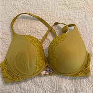 Victoria's Secret Lace Accent Yellow Bra